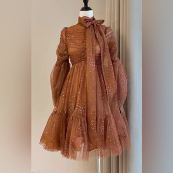 Zimmermann Dresses & Skirts - Zimmermann Brown Long Sleeve Dress